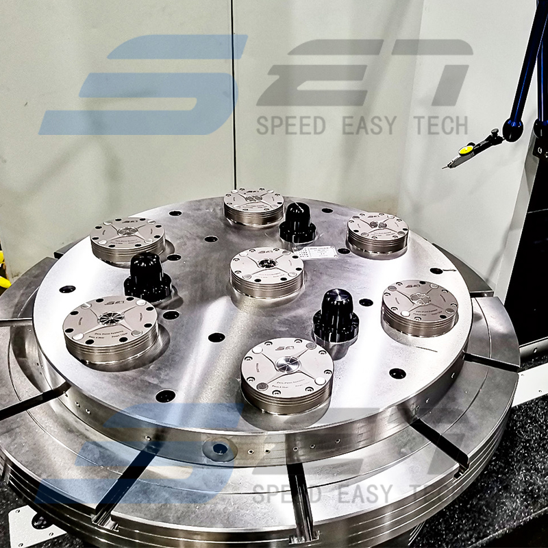 自定心虎钳、零点定位系统、加工中心