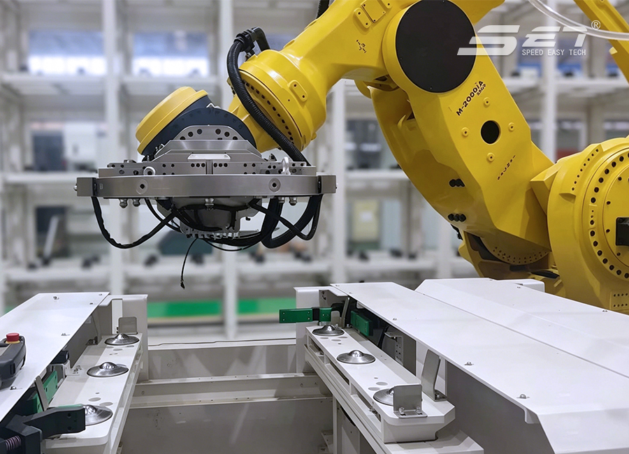 重载机器人上下料-机外装夹找正